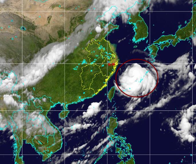 台风路径实时发布系统八号台风云图  “巴威”今日最新清晰卫星云图