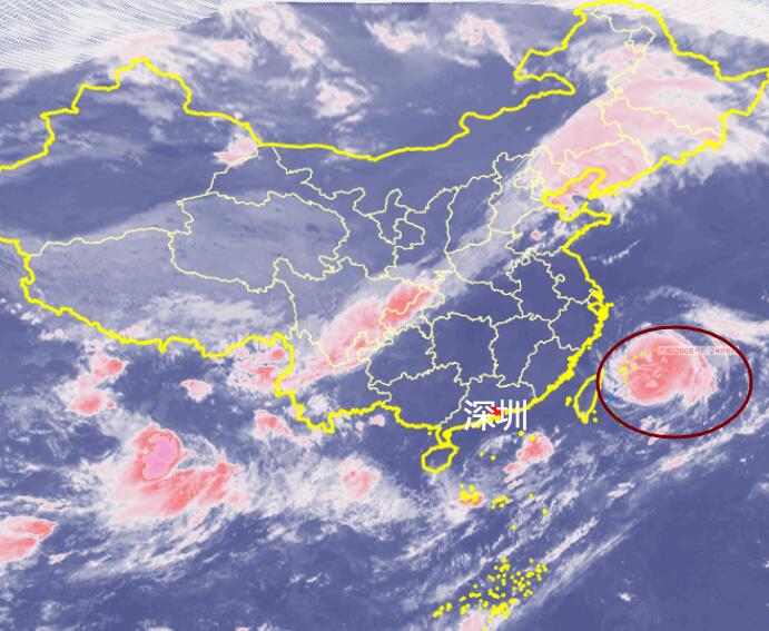 台风路径实时发布系统八号台风云图  “巴威”今日最新清晰卫星云图