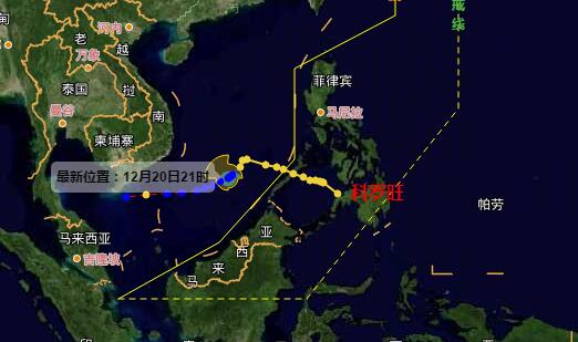 23号台风最新路径图实时发布 台风科罗旺未来路径趋势预测图(最新)