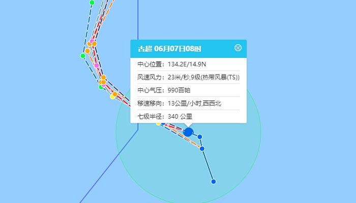 3号台风路径实时图今日最新 台风古超路径实时发布系统最新路径