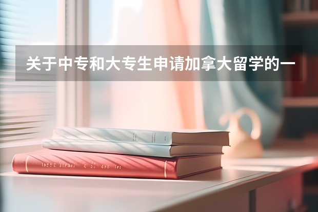 关于中专和大专生申请加拿大留学的一些“干货”（加拿大研究生留学优势 申请条件分析）